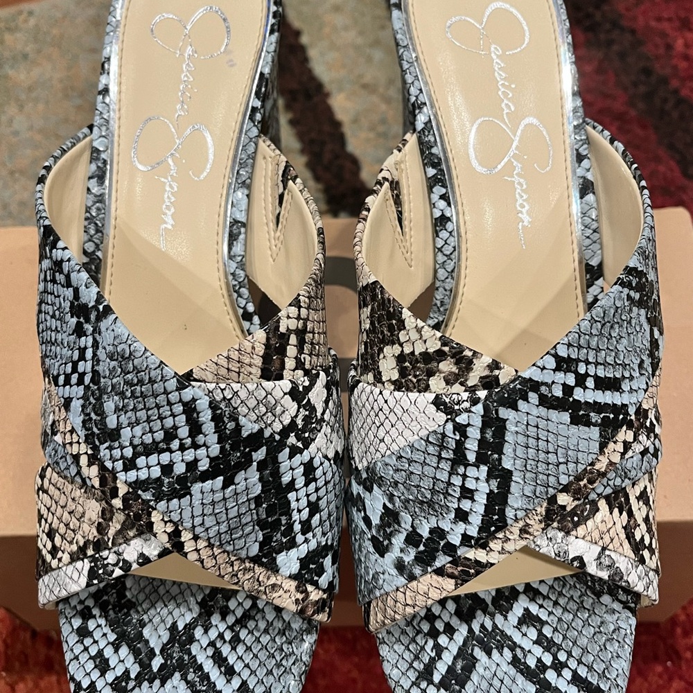 Jessica Simpson Cylie- Snakeskin Women's Shoes size 9.5